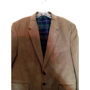 U.S. Polo Assn. Two Button Cotton Brown Corduroy Elbow Patch Blazer 46